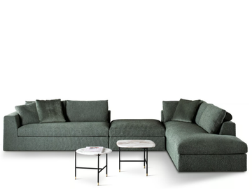 LOUIS - Modular fabric sofa with removable cover by Meridiani - view 2