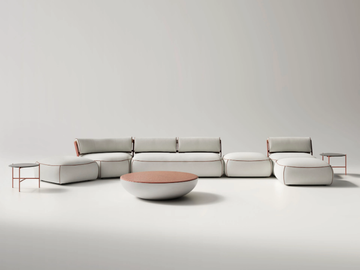 VINCENT OPEN AIR - Sectional fabric garden sofa by Meridiani - view 2