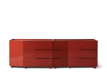WALLIS - Modular wooden chest of drawers with integrated handles by Meridiani - view 2