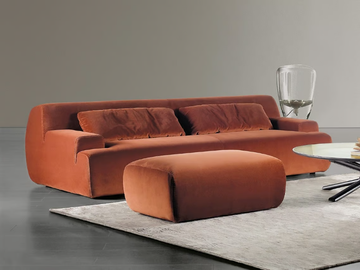 NORTON - Fabric sofa with removable cover by Meridiani - view 2