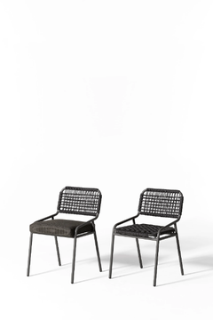 TAI OPEN AIR DUE - Rope garden chair by Meridiani - view 3