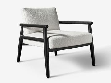 TERESA - Upholstered fabric armchair with removable cover with armrests by Meridiani - view 2