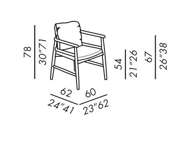 TERESINA - Upholstered fabric chair with armrests by Meridiani - view 3
