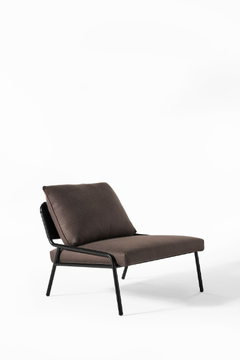ZOE - Fabric and leather armchair by Meridiani - view 3