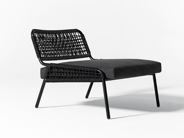 ZOE OPEN AIR - Rope garden armchair by Meridiani - view 2