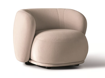 RENÉ - Fabric armchair by Meridiani - view 2
