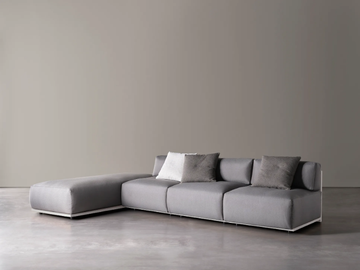 CLAUD OPEN AIR - Modular fabric sofa by Meridiani - view 3