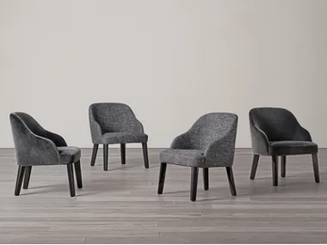 ODETTE DUE LOUNGE - Fabric easy chair with armrests by Meridiani - view 2