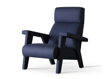 NORA - Fabric armchair with armrests by Meridiani - view 2
