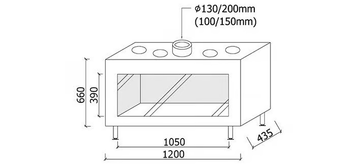 AVENUE MF 1050-40 GHE 1S - Closed gas fireplace by Metalfire - view 3