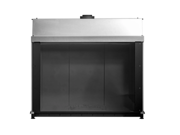 AVENUE MF 1300-75 GHE L 1S - Closed gas fireplace by Metalfire - view 2