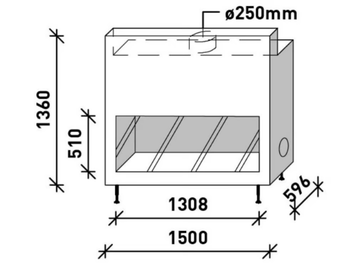 ULTIME C MF 1300-50 WHE 1S - Wood-burning fireplace Class A by Metalfire - view 3