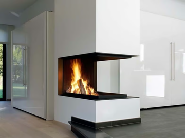 UNIVERSAL MF 1050-800-60 W 3S EXT - Wood-burning fireplace by Metalfire - view 2