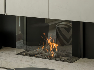 AVENUE MF 1050-75 GHE 3S - 3-sided gas fireplace by Metalfire - view 2
