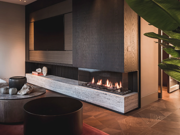 AVENUE MF 1300-40 GHE 2S L/R - Corner gas fireplace by Metalfire - view 2