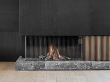 AVENUE MF 1300-60 GHE 2S L/R - Corner gas fireplace by Metalfire - view 2