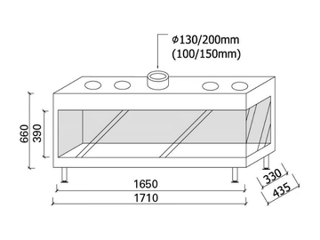 AVENUE MF 1600-40 GHE 2S L/R - Corner gas fireplace by Metalfire - view 3