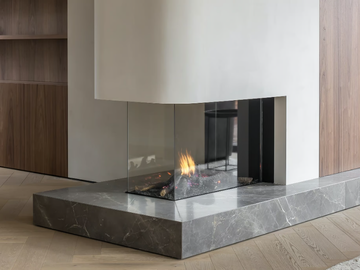 AVENUE MF 900-60 GHE 3S EXT - 3-sided gas metal fireplace by Metalfire - view 2