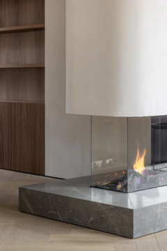 AVENUE MF 900-60 GHE 3S EXT - 3-sided gas metal fireplace by Metalfire - view 3