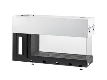 AVENUE MF 1050-40 GHE 3S EXT - 3-sided gas metal fireplace by Metalfire - view 2