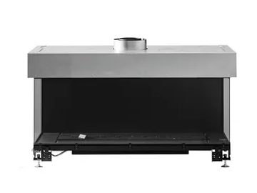 AVENUE MF 1050-40 GHE 3S - 3-sided gas fireplace by Metalfire - view 2