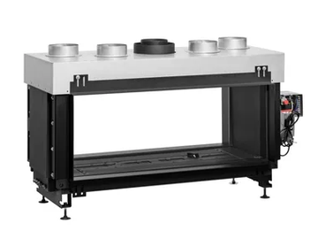 AVENUE MF 1050-40 GHE T - Closed gas double-sided fireplace by Metalfire - view 2