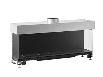 AVENUE MF 1300-40 GHE 3S - 3-sided gas fireplace by Metalfire - view 2