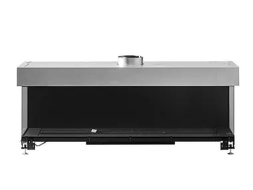 AVENUE MF 1600-40 GHE 3S - 3-sided gas fireplace by Metalfire - view 2