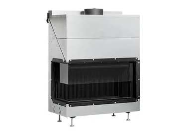 ULTIME D MF 1050-50 WHE 2S L/R V20 - Corner wood-burning fireplace by Metalfire - view 2