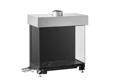 ULTIME D MF 800-50 WHE 3S V20 - 3-sided wood-burning fireplace by Metalfire - view 2