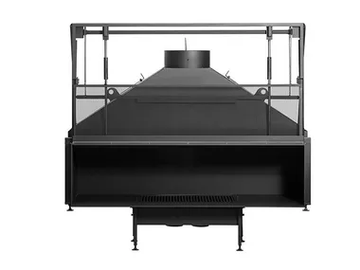 UNIVERSAL MF 1500-50 W 1S - Wood-burning fireplace by Metalfire - view 2