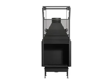 UNIVERSAL MF 800-75 W 1S - Wood-burning fireplace by Metalfire - view 2