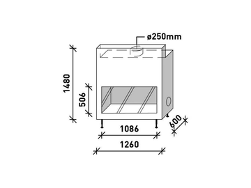 ULTIME D MF 1050-50 WHE 1S - Wood-burning fireplace by Metalfire - view 3