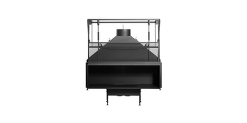 UNIVERSAL MF 1050-50 W 1S - Wood-burning fireplace by Metalfire - view 3