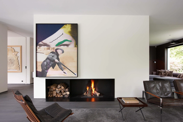 UNIVERSAL MF 1500-50 W 2S L/R - Corner wood-burning fireplace by Metalfire - view 2
