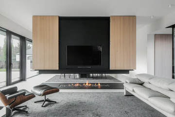 URBAN MF G 4S - Gas bespoke central fireplace by Metalfire - view 3