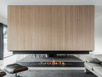 URBAN MF G 4S - Gas bespoke central fireplace by Metalfire - view 2
