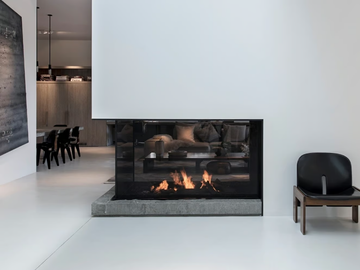URBAN MF 1050-600-50 G 3S EXT - Gas 3-sided bespoke fireplace by Metalfire - view 2