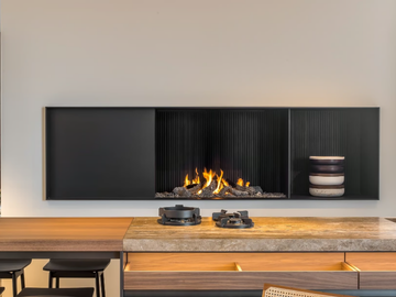 URBAN MF 1050-75 G 2S L/R - Gas corner bespoke fireplace by Metalfire - view 2
