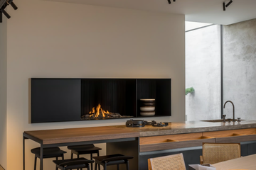 URBAN MF 1050-75 G 2S L/R - Gas corner bespoke fireplace by Metalfire - view 3