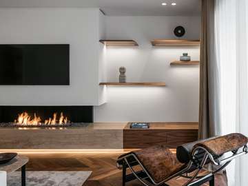 URBAN MF 1500-40 G 2S L/R - Gas corner bespoke fireplace by Metalfire - view 3