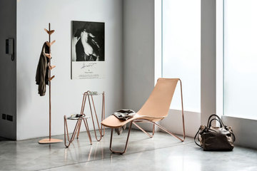 APELLE CL - Tanned leather chaise longue by Midj - view 3