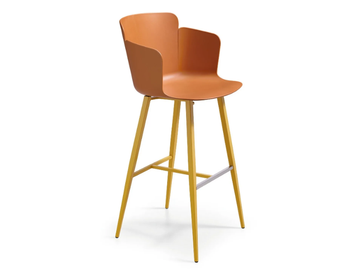 CALLA P75 M PP - Plastic barstool with armrests by Midj - view 2