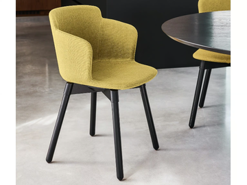 CALLA PL C TS - Upholstered fabric chair with armrests by Midj - view 2