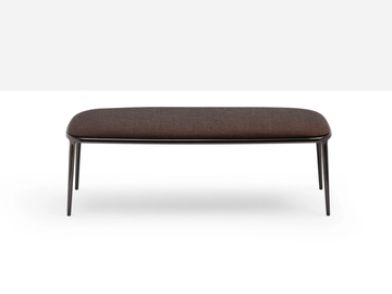 LEA - Bench in fabric and structure in painted steel by Midj - view 3