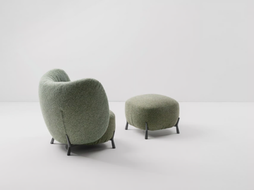 MYS B1 - Upholstered pouf by Midj - view 3