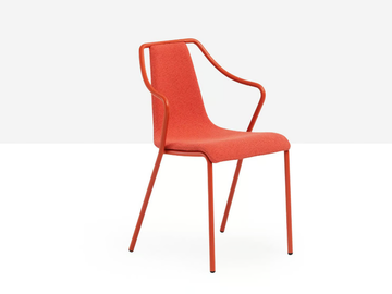 OLA P M TS - Stackable steel chair by Midj - view 2