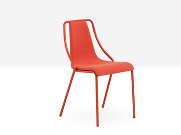 OLA S M TS - Stackable fabric chair by Midj - view 2