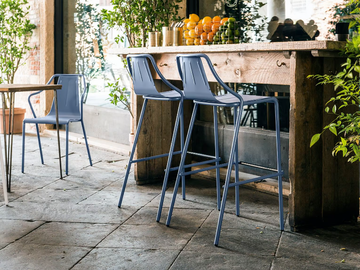 Ola - High metal stool by Midj - view 3