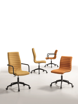 STAR DSB - Swivel upholstered fabric office chair by Midj - view 3